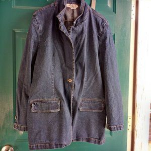 Vintage Women's Size 1X Cervelle Denim Blazer Jacket. Jean
